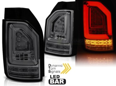 Full LED stražnja svjetla LedBar SEQ žmigavci (smoke) / VW Transporter Multivan Caravelle T6 (2015-2019), LDVWJ4