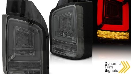 Full LED stražnja svjetla LedBar SEQ žmigavci (smoke) / VW Transporter Multivan Caravelle T6 (2015-2019), LDVWK4