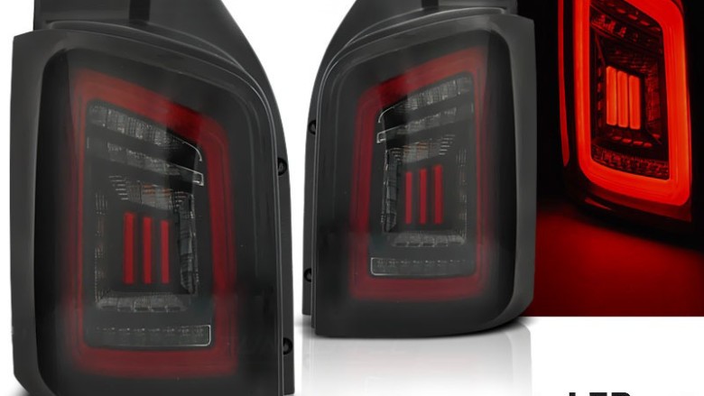Full LED stražnja svjetla LedBar (smoke/crna/crvena) / Volkswagen T5 (04.2003-2015), LDVWH6