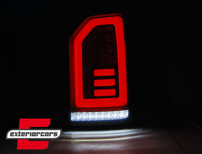 Full LED stražnja svjetla LedBar (smoke/crna/crvena) / VW Transporter Multivan Caravelle T6 (2015-2019), LDVWI0