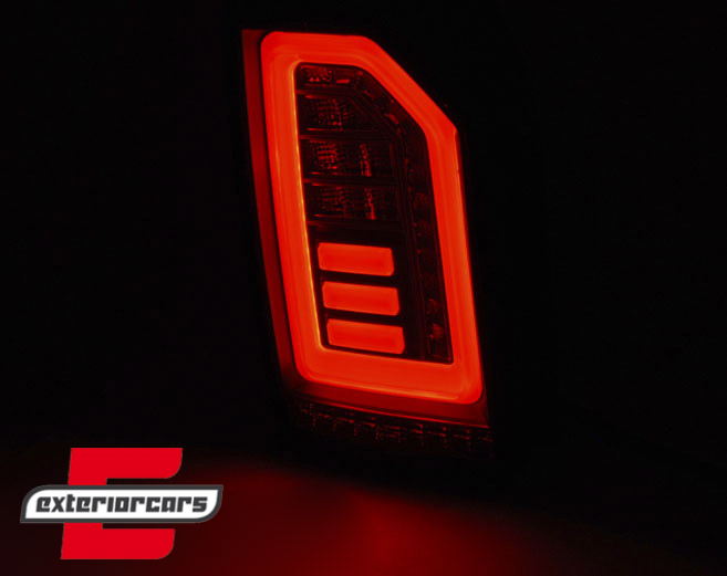 Full LED stražnja svjetla LedBar (smoke/crna/crvena) / VW Transporter Multivan Caravelle T6 (2015-2019), LDVWI0