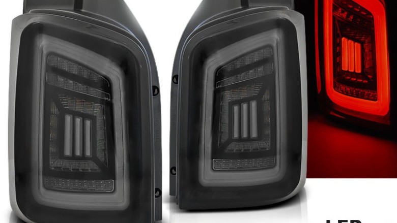 Full LED stražnja svjetla LedBar (smoke/crna/kristal) / Volkswagen T5 (04.2003-2015), LDVWH5