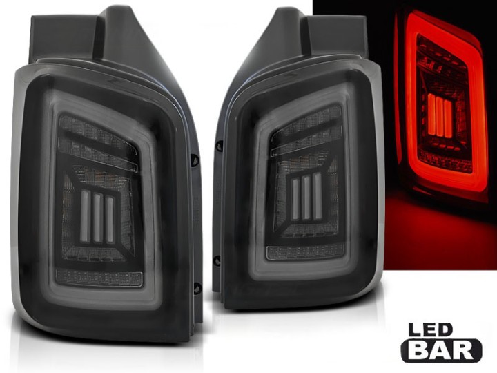 Full LED stražnja svjetla LedBar (smoke/crna/kristal) / Volkswagen T5 (04.2003-2015), LDVWH5