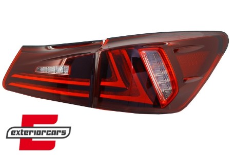 Full LED stražnja svjetla LightBar Facelift XE30 dizajn (crvena/kristal) / Lexus IS XE20 (2006-2012), LDLE14