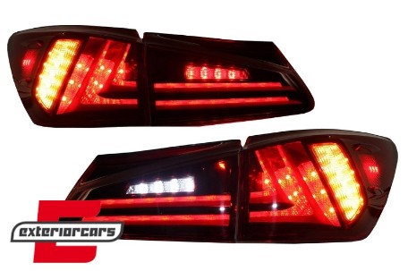 Full LED stražnja svjetla LightBar Facelift XE30 dizajn (crvena/kristal) / Lexus IS XE20 (2006-2012), LDLE14