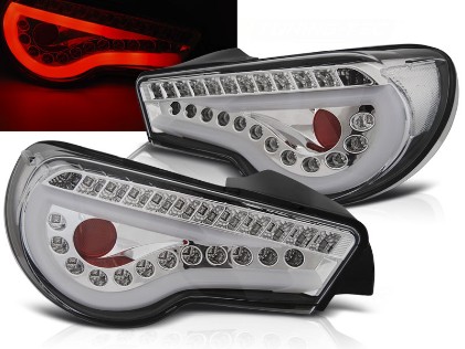 Full LED stražnja svjetla LightBar SEQ žmigavci (chrome) / Toyota GT86 (2012-2016), LDTO12