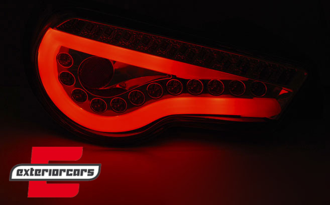 Full LED stražnja svjetla LightBar SEQ žmigavci (crna) / Toyota GT86 (2012-2016), LDTO13