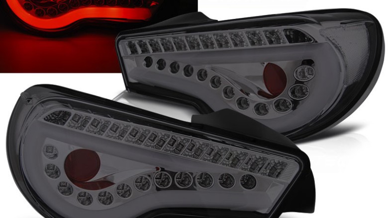 Full LED stražnja svjetla LightBar SEQ žmigavci (smoke) / Toyota GT86 (2012-2016), LDTO14