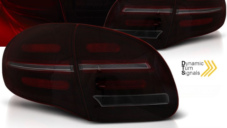Full LED stražnja svjetla SEQ žmigavac (crvena/smoke) / Porsche Cayenne 958 (2010-2014), LDPO34