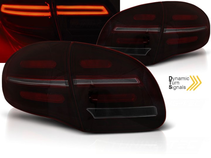 Full LED stražnja svjetla SEQ žmigavac (crvena/smoke) / Porsche Cayenne 958 (2010-2014), LDPO34