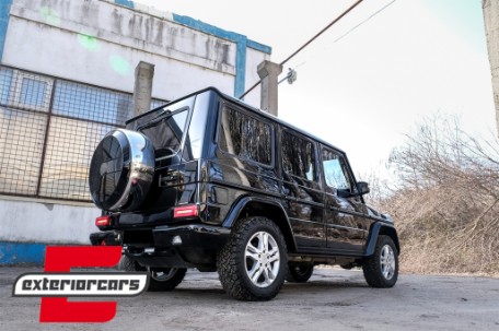 Full LED stražnja svjetla SEQ žmigavci 2018 Facelift dizajn (crvena/smoke) / Mercedes G-klasa W463 (2008-2017), TLMBW463NL