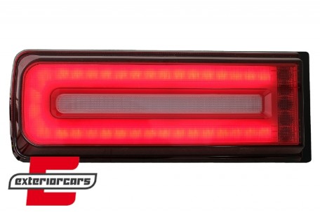 Full LED stražnja svjetla SEQ žmigavci 2018 Facelift dizajn (crvena/smoke) / Mercedes G-klasa W463 (2008-2017), TLMBW463NL