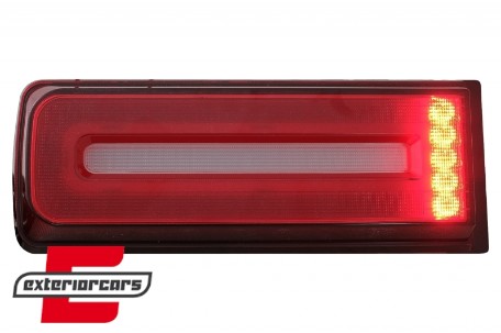 Full LED stražnja svjetla SEQ žmigavci 2018 Facelift dizajn (crvena/smoke) / Mercedes G-klasa W463 (2008-2017), TLMBW463NL