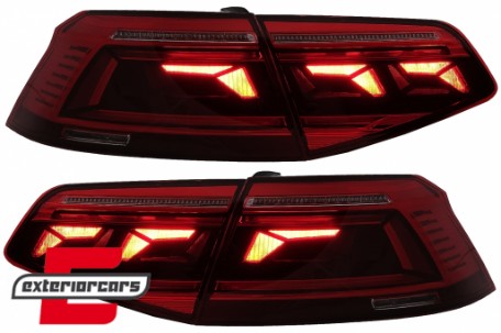 Full LED stražnja svjetla SEQ žmigavci B8.5 Facelift dizajn / VW Passat B8 3G (2015-2019) limuzina, LDVWX6