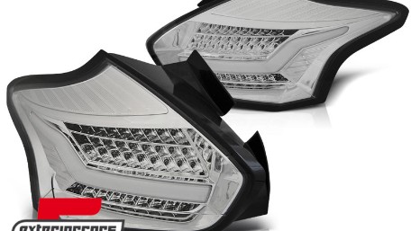 Full LED stražnja svjetla SEQ žmigavci (chrome) / Ford Focus 3 Hatchback Facelift (2015-2018), LDFO60