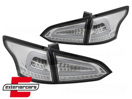 Full LED stražnja svjetla SEQ žmigavci (chrome) / Ford Focus 3 karavan (2011-2018), LDFO79