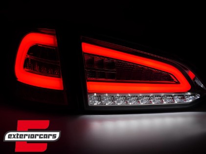 Full LED stražnja svjetla SEQ žmigavci (chrome) / Ford Focus 3 karavan (2011-2018), LDFO79