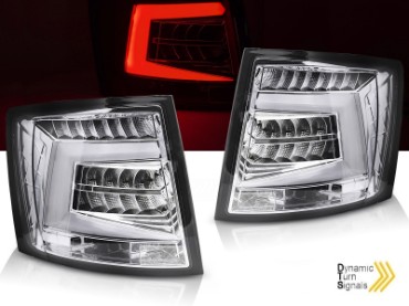 Full LED stražnja svjetla SEQ žmigavci (chrome) / Škoda Octavia III karavan (2012-2016), LDSK19