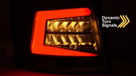 Full LED stražnja svjetla SEQ žmigavci (chrome) / Škoda Octavia III karavan (2012-2016), LDSK19