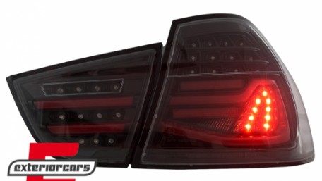 Full LED stražnja svjetla SEQ žmigavci (crna) / BMW serije 3 E90 LCI (2008-2011) limuzina, LDBMN1