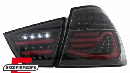 Full LED stražnja svjetla SEQ žmigavci (crna) / BMW serije 3 E90 LCI (2008-2011) limuzina, LDBMN1