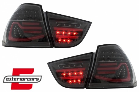 Full LED stražnja svjetla SEQ žmigavci (crna) / BMW serije 3 E90 LCI (2008-2011) limuzina, LDBMN1