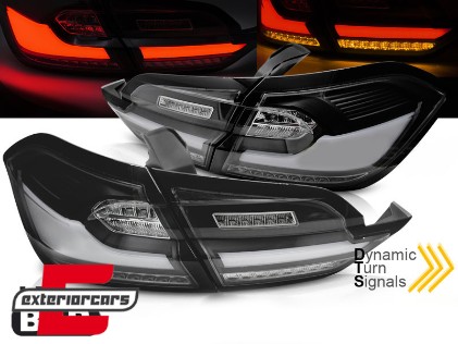 Full LED stražnja svjetla SEQ žmigavci (crna) / FORD FIESTA MK8 HATCHBACK (2017-2021), LDFO75