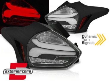 Full LED stražnja svjetla SEQ žmigavci (crna) / Ford Focus 3 Hatchback Facelift (2015-2018), LDFO67