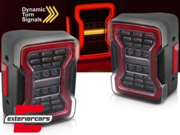 Full LED stražnja svjetla SEQ žmigavci (crna) / JEEP Wrangler JK (2007-2017), LDCH41