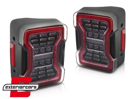 Full LED stražnja svjetla SEQ žmigavci (crna) / JEEP Wrangler JK (2007-2017), LDCH41