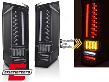 Full LED stražnja svjetla SEQ žmigavci (crna) / MAN TGE VW Crafter II (2017-), LDVWU0