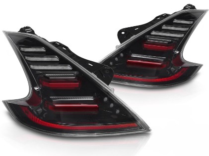 Full LED stražnja svjetla SEQ žmigavci (crna) / Nissan 370Z (2009-2020), LDNI12