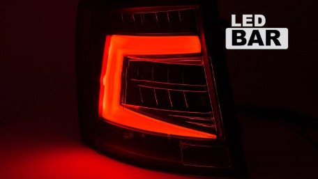 Full LED stražnja svjetla SEQ žmigavci (crna) / Škoda Octavia III karavan (2012-2016), LDSK20