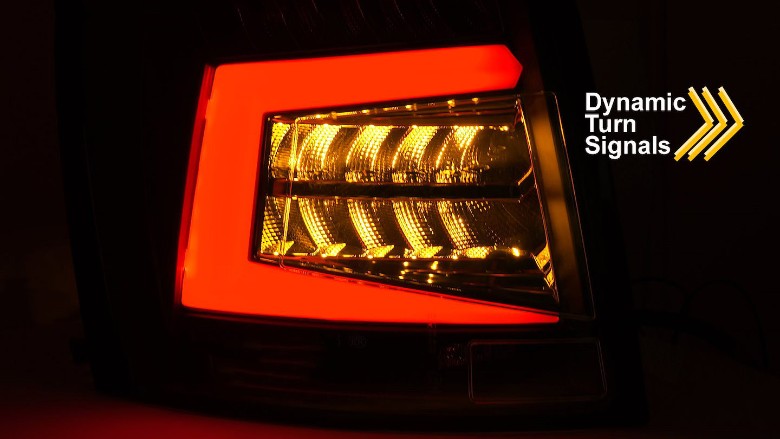 Full LED stražnja svjetla SEQ žmigavci (crna) / Škoda Octavia III karavan (2012-2016), LDSK20