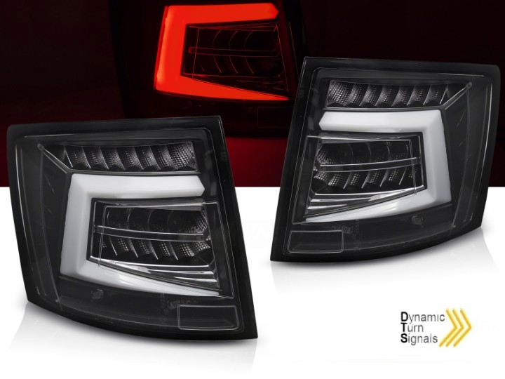 Full LED stražnja svjetla SEQ žmigavci (crna) / Škoda Octavia III karavan (2012-2019), LDSK17