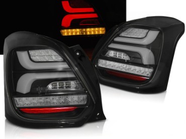 Full LED stražnja svjetla SEQ žmigavci (crna) / Suzuki Swift VI (2017-2023), LDSI10