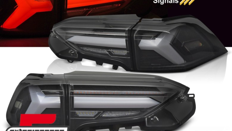 Full LED stražnja svjetla SEQ žmigavci (crna) / Toyota RAV4 (2019-2025), LDTO31