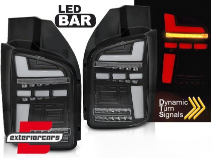 Full LED stražnja svjetla SEQ žmigavci (crna) / Volkswagen T5.1 (2010-2015), LDVWO5