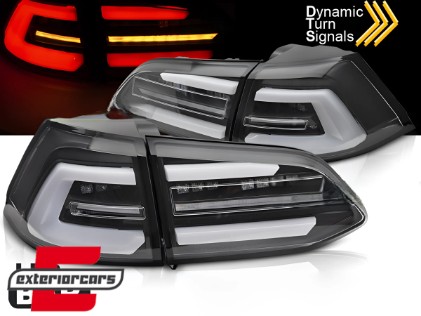 Full LED stražnja svjetla SEQ žmigavci (crna) / VW Golf 7.5 Facelift (2017-2020) karavan, LDVWS8
