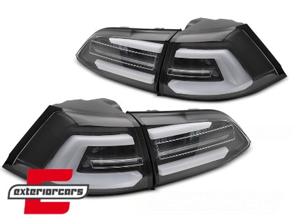Full LED stražnja svjetla SEQ žmigavci (crna) / VW Golf 7.5 Facelift (2017-2020) karavan, LDVWS8