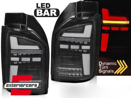 Full LED stražnja svjetla SEQ žmigavci (crna) / VW Transporter T6 (2015-2020), LDVWP9