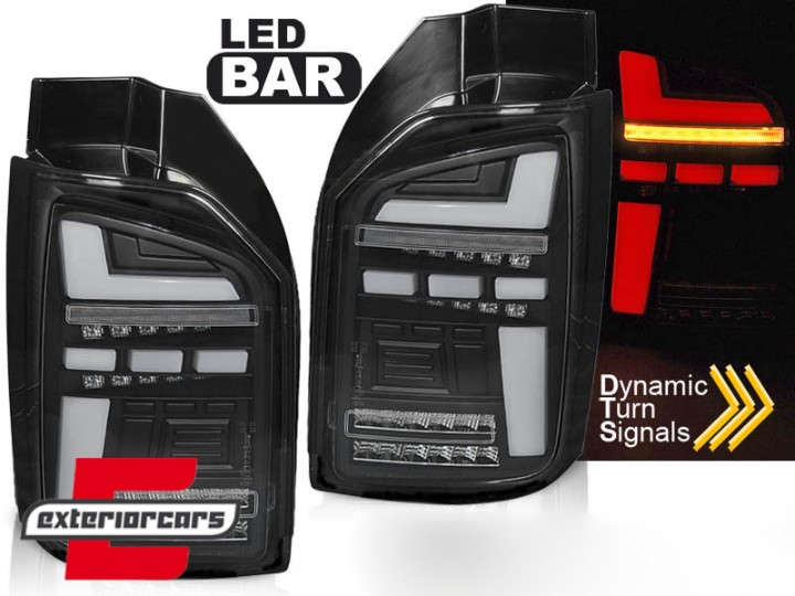 Full LED stražnja svjetla SEQ žmigavci (crna) / VW Transporter T6 (2015-2020), LDVWP9