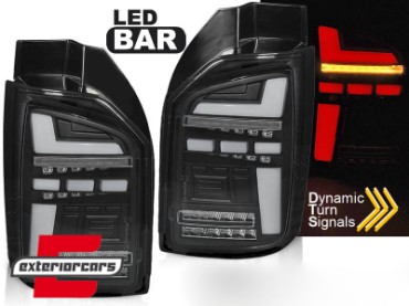 Full LED stražnja svjetla SEQ žmigavci (crna) / VW Transporter T6 (2015-2020), LDVWP9