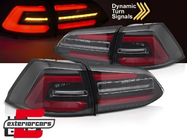Full LED stražnja svjetla SEQ žmigavci (crna/bijela/crvena) / VW Golf 7 (2013-2017) karavan, LDVWT6