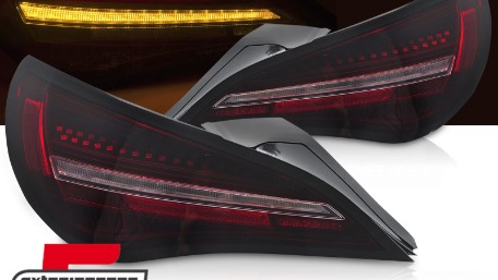 Full LED stražnja svjetla SEQ žmigavci (crna/crvena) / Mercedes CLA C117 W117 (2013-2018), LDMEF5