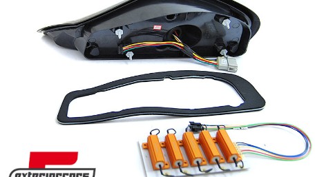 Full LED stražnja svjetla SEQ žmigavci (crna/crvena) / Porsche Boxster 986 (1996-2004), LDPO42