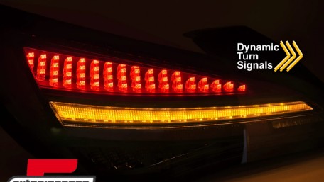 Full LED stražnja svjetla SEQ žmigavci (crna/crvena/smoke) / Mercedes CLA C117 W117 (2013-2018), LDMEF6