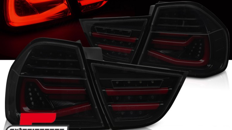 Full LED stražnja svjetla SEQ žmigavci (crna/smoke) / BMW serije 3 E90 LCI (2008-2011) limuzina, LDBMN2