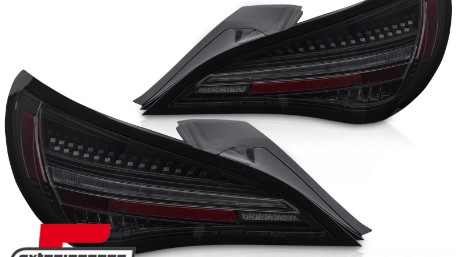 Full LED stražnja svjetla SEQ žmigavci (crna/smoke) / Mercedes CLA C117 W117 (2013-2018), LDMEF4