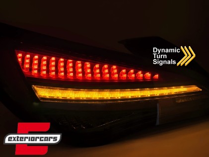 Full LED stražnja svjetla SEQ žmigavci (crna/smoke) / Mercedes CLA C117 W117 (2013-2018), LDMEG1